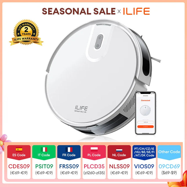 V20 Robot Vacuum Cleaner with 5000Pa Suction, LiDAR Smart Navigation, App Control and Auto Charging