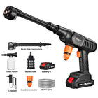 6-in-1 Cordless High Pressure Washer with 12000mAh Battery for Car Cleaning and Garden Maintenance