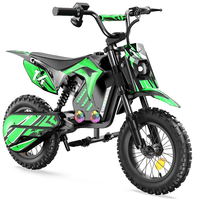 14-Inch Kids Electric Motorcycle with 500W Motor 36V Battery 3 Speed Settings and Shock Absorbers