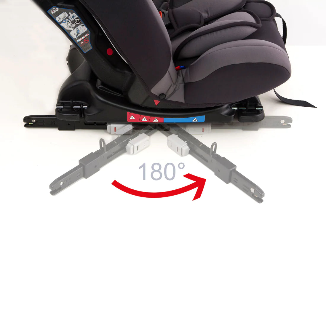 Seggiolino Auto ISOFIX Bambini Gr. 0+/1/2/3 (0-36kg), JOYELLO® J-TOPFIX