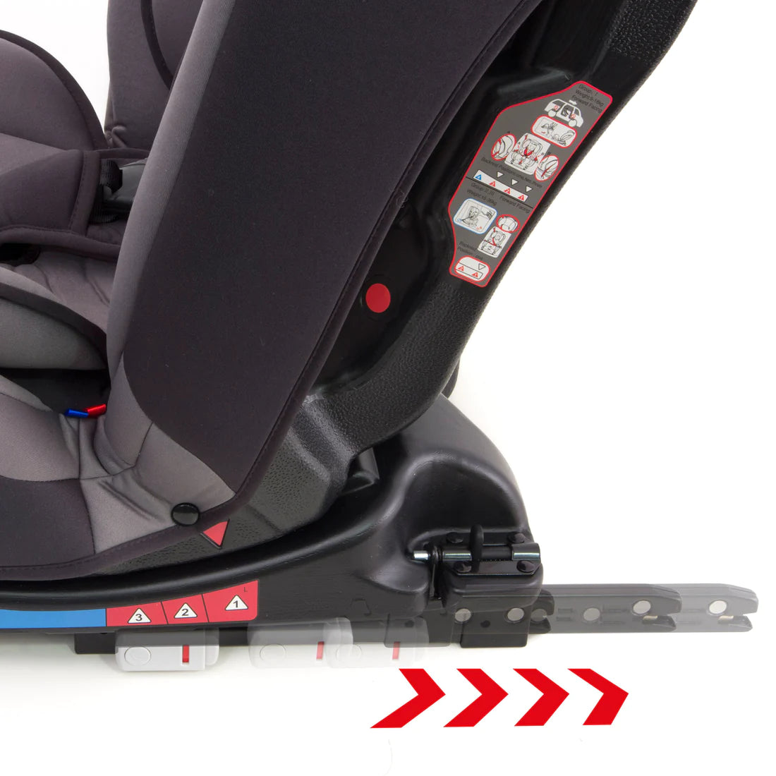 Seggiolino Auto ISOFIX Bambini Gr. 0+/1/2/3 (0-36kg), JOYELLO® J-TOPFIX