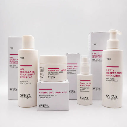 101 Sveva Siero Viso Anti-Età con Microsfere di Acido Ialuronico 50ml – Made in Italy